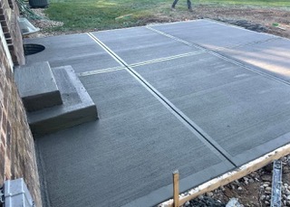 Final grade and lawn restoration around a farmhouse in Dorchester County, Maryland